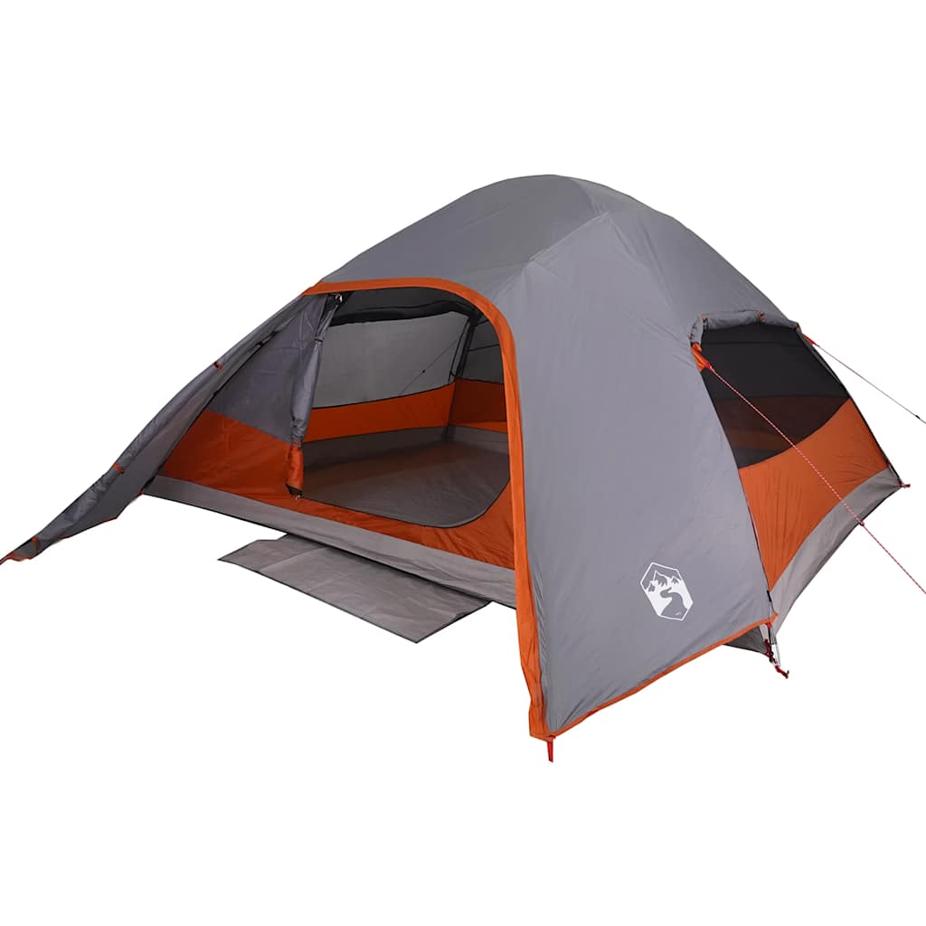 Tente de camping à dôme 4 personnes gris imperméable Tentes vidaXL
