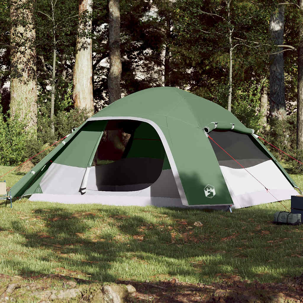 Tente familiale à dôme 6 personnes vert imperméable Tentes vidaXL