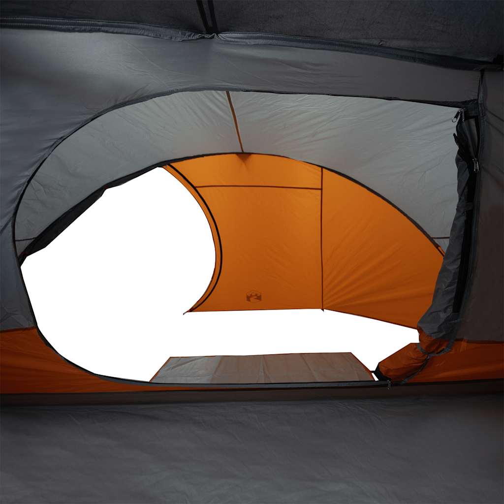 Tente de camping à dôme 4 personnes orange imperméable Tentes vidaXL