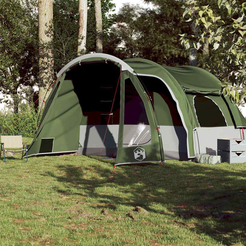 Tente familiale 6 personnes vert imperméable Tentes vidaXL