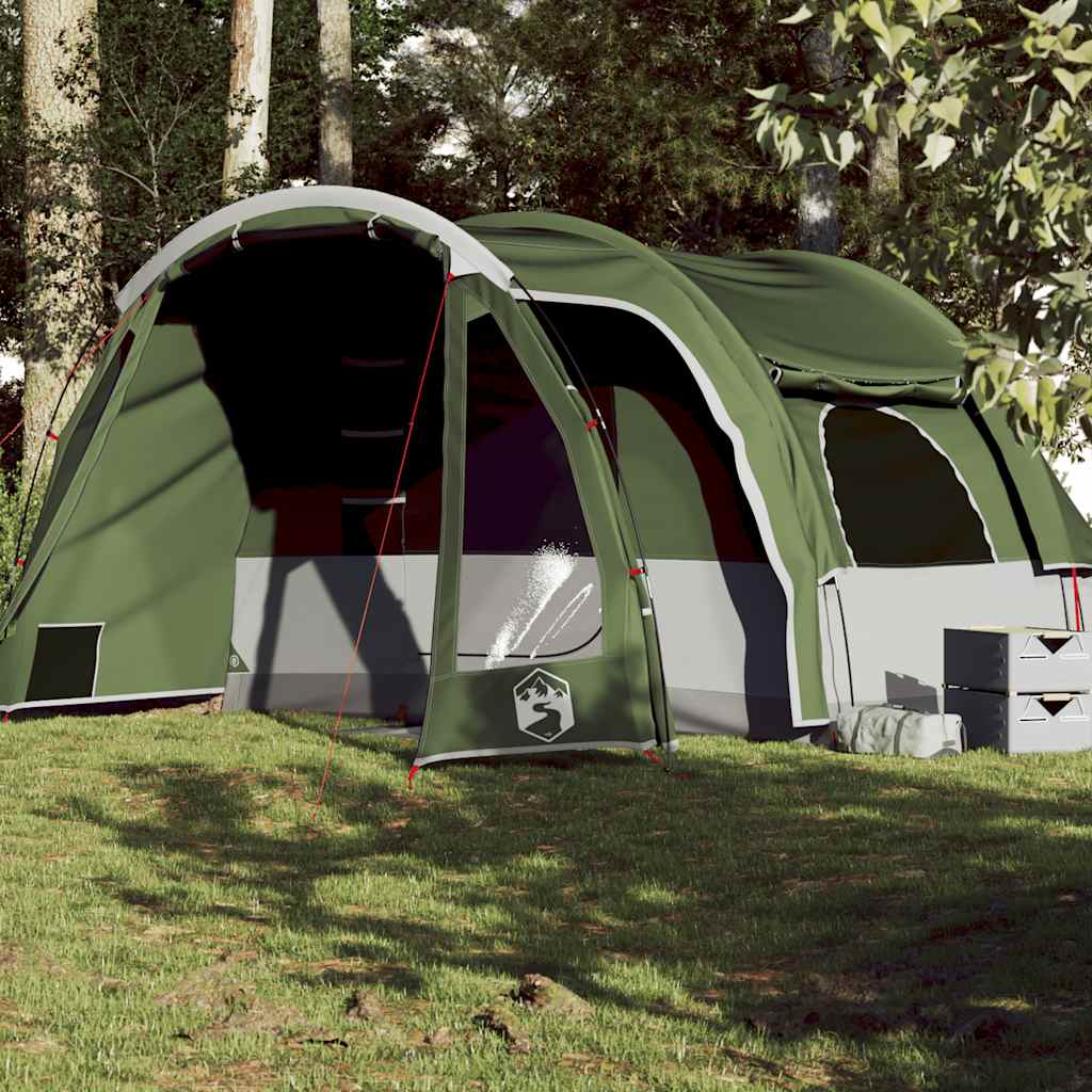 Tente familiale 6 personnes vert imperméable Tentes vidaXL