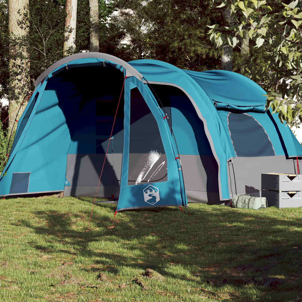 Tente familiale 6 personnes bleu imperméable Tentes vidaXL
