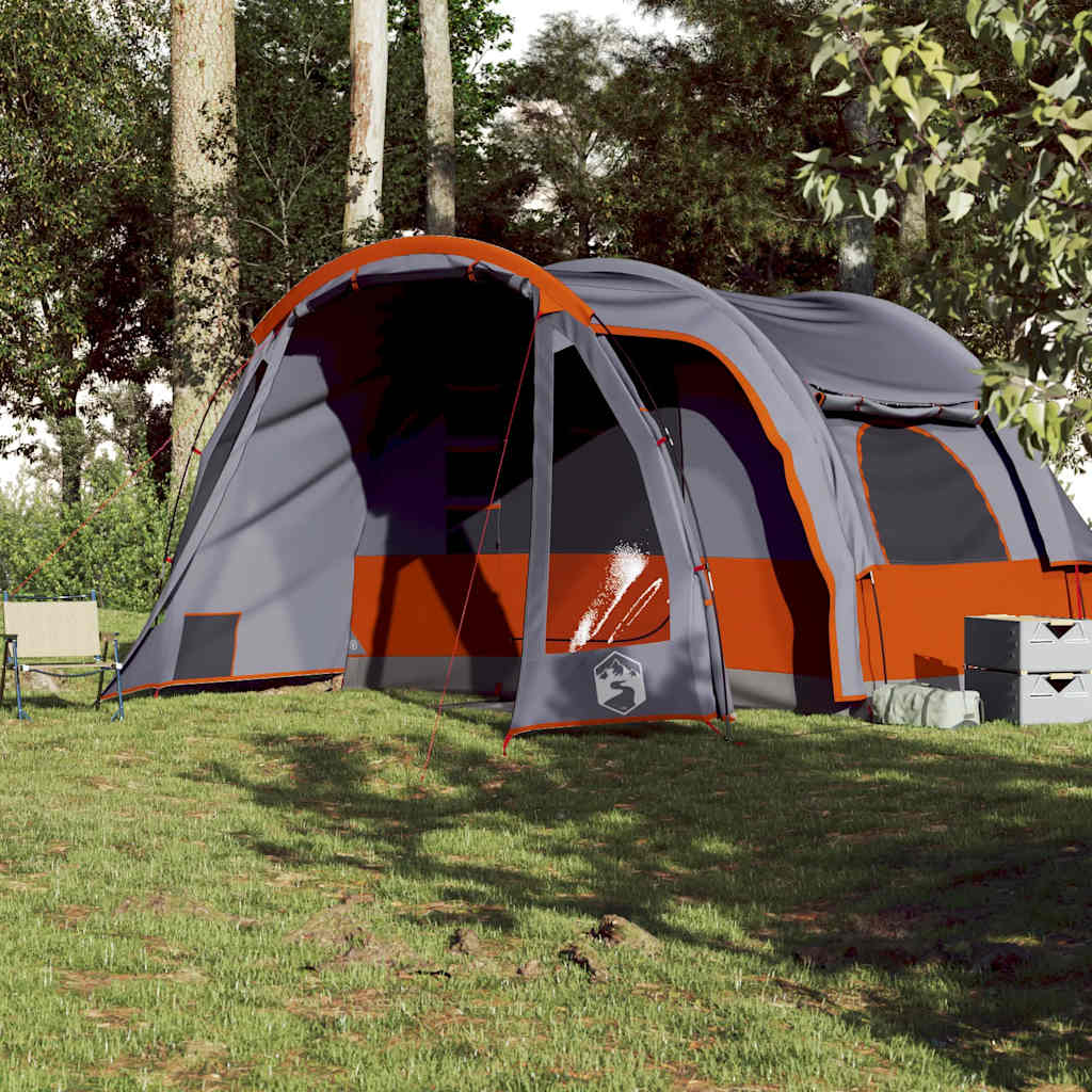 Tente familiale 6 personnes orange imperméable Tentes vidaXL