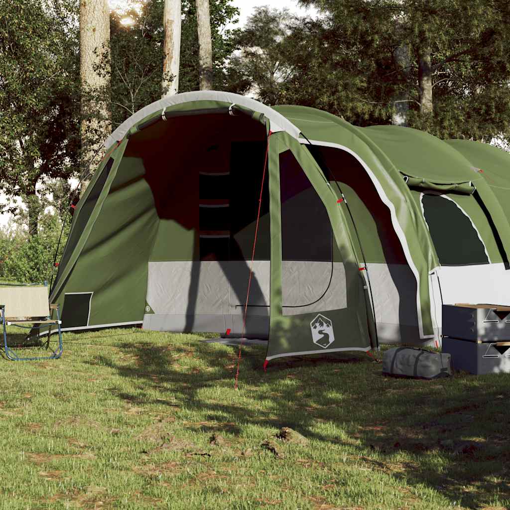 Tente familiale tunnel 8 personnes vert imperméable Tentes vidaXL