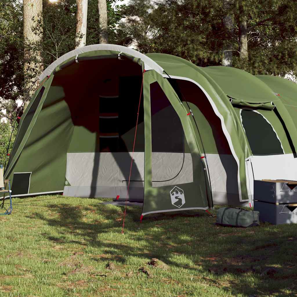 Tente familiale tunnel 8 personnes vert imperméable Tentes vidaXL