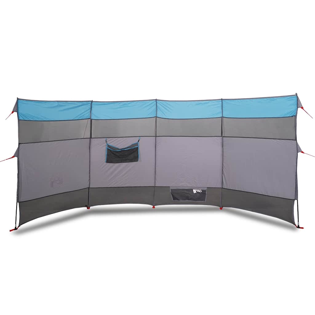 Brise-vent de camping bleu 366x152x152 cm imperméable Pare-vents vidaXL