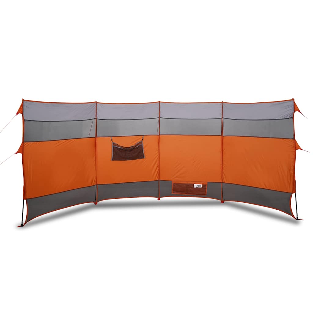 Brise-vent de camping orange 366x152x152 cm imperméable Pare-vents vidaXL