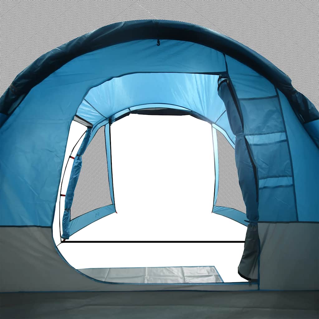 Tente de camping tunnel 4 personnes bleu imperméable Tentes vidaXL