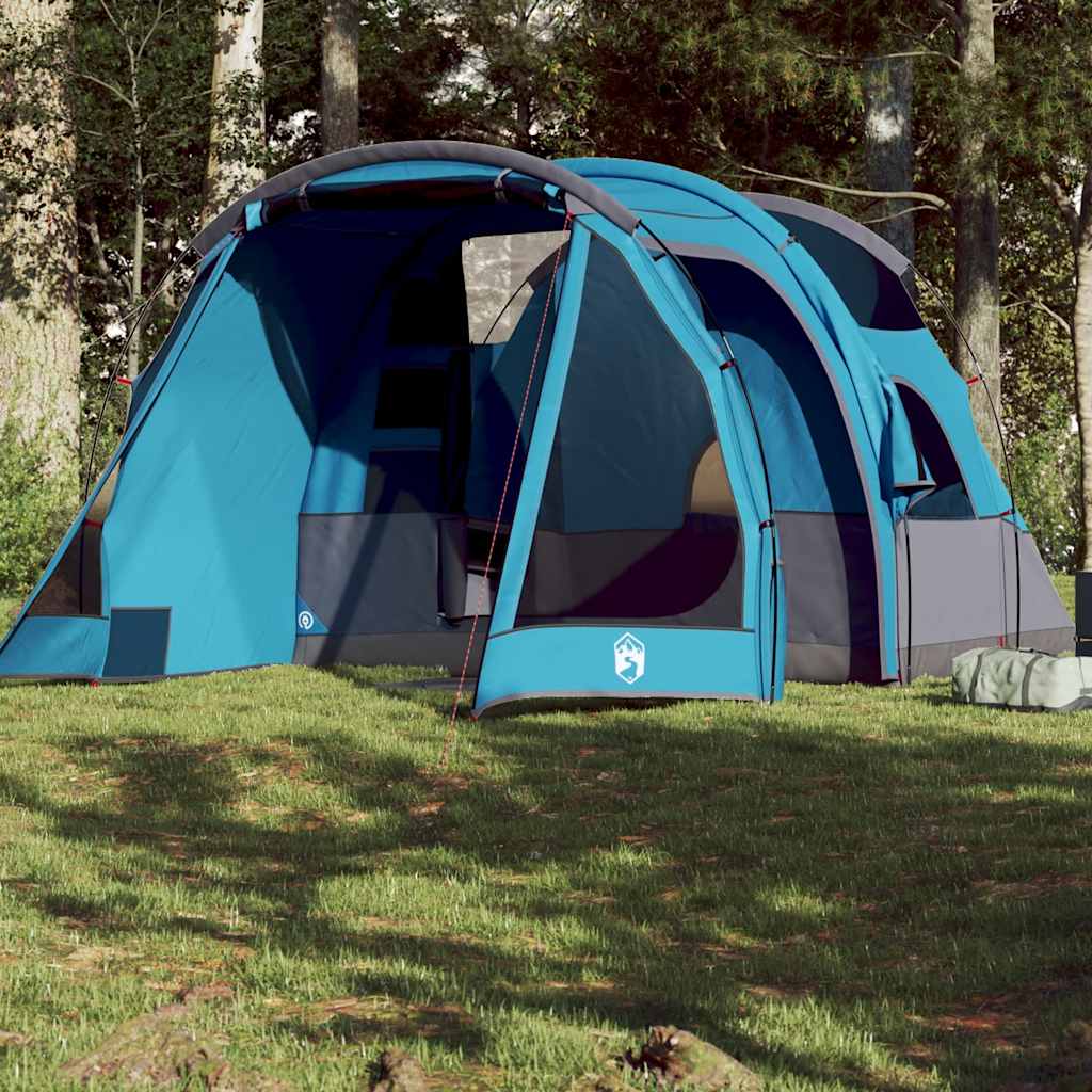Tente de camping tunnel 4 personnes bleu imperméable Tentes vidaXL