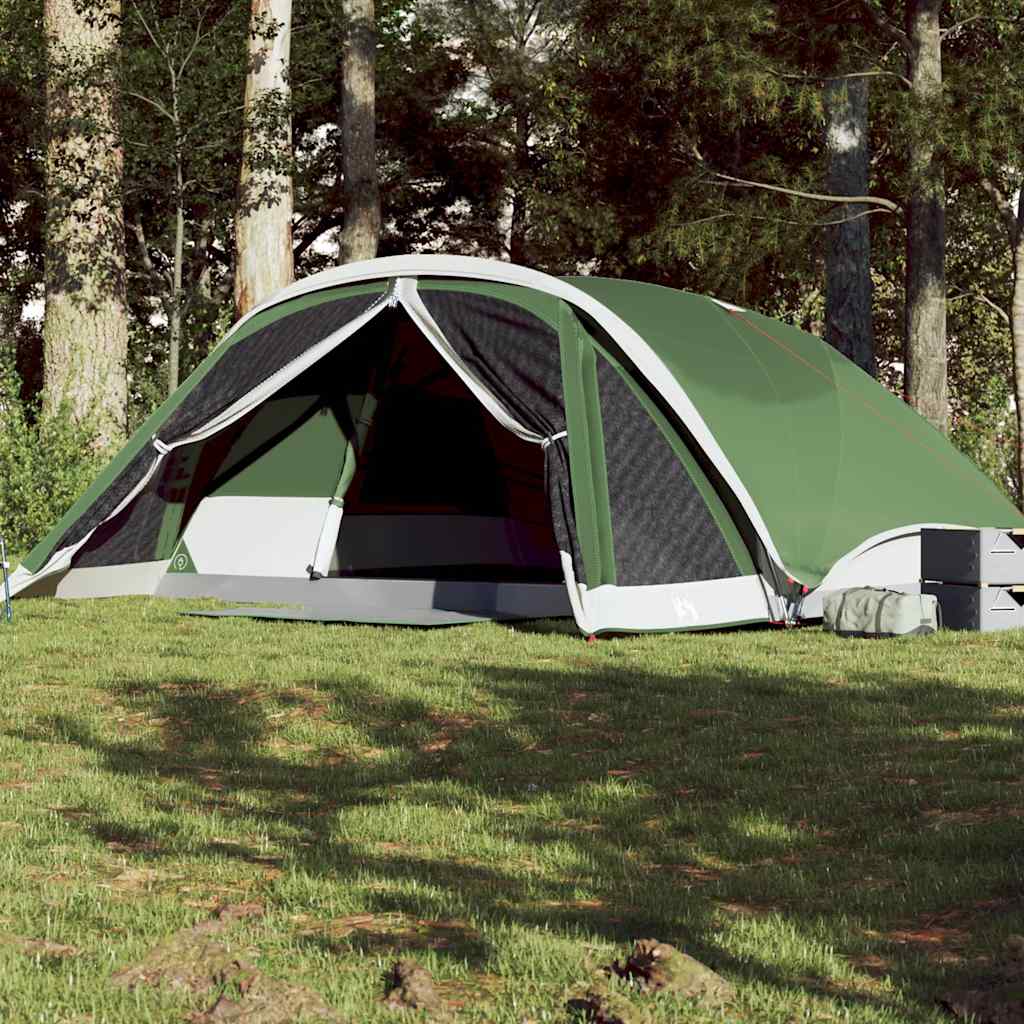 Tente de cabine familiale 6 personnes vert imperméable Tentes vidaXL