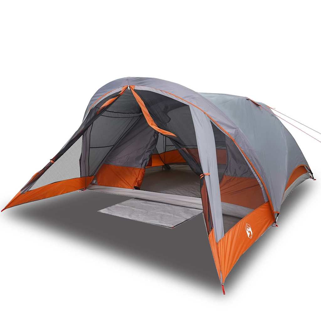 Tente de cabine familiale 6 personnes gris imperméable Tentes vidaXL