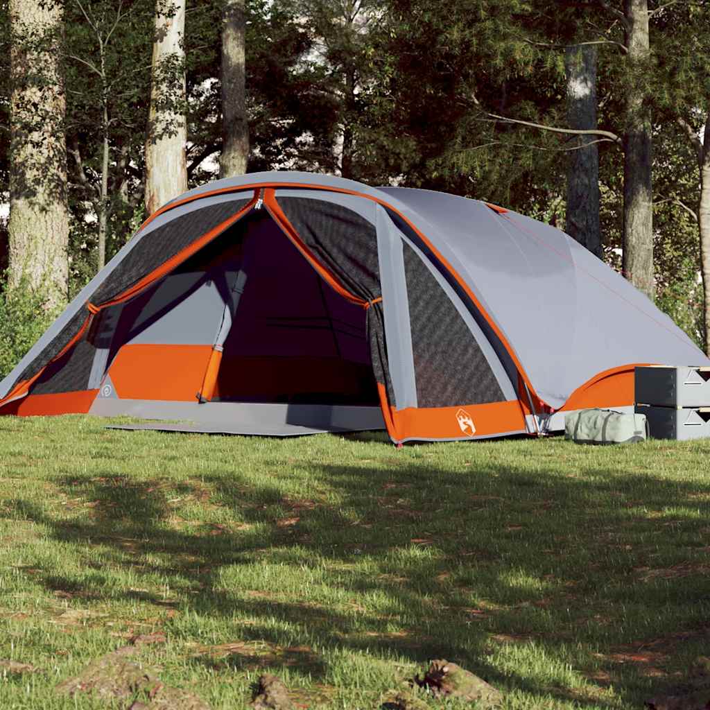 Tente de cabine familiale 6 personnes gris imperméable Tentes vidaXL