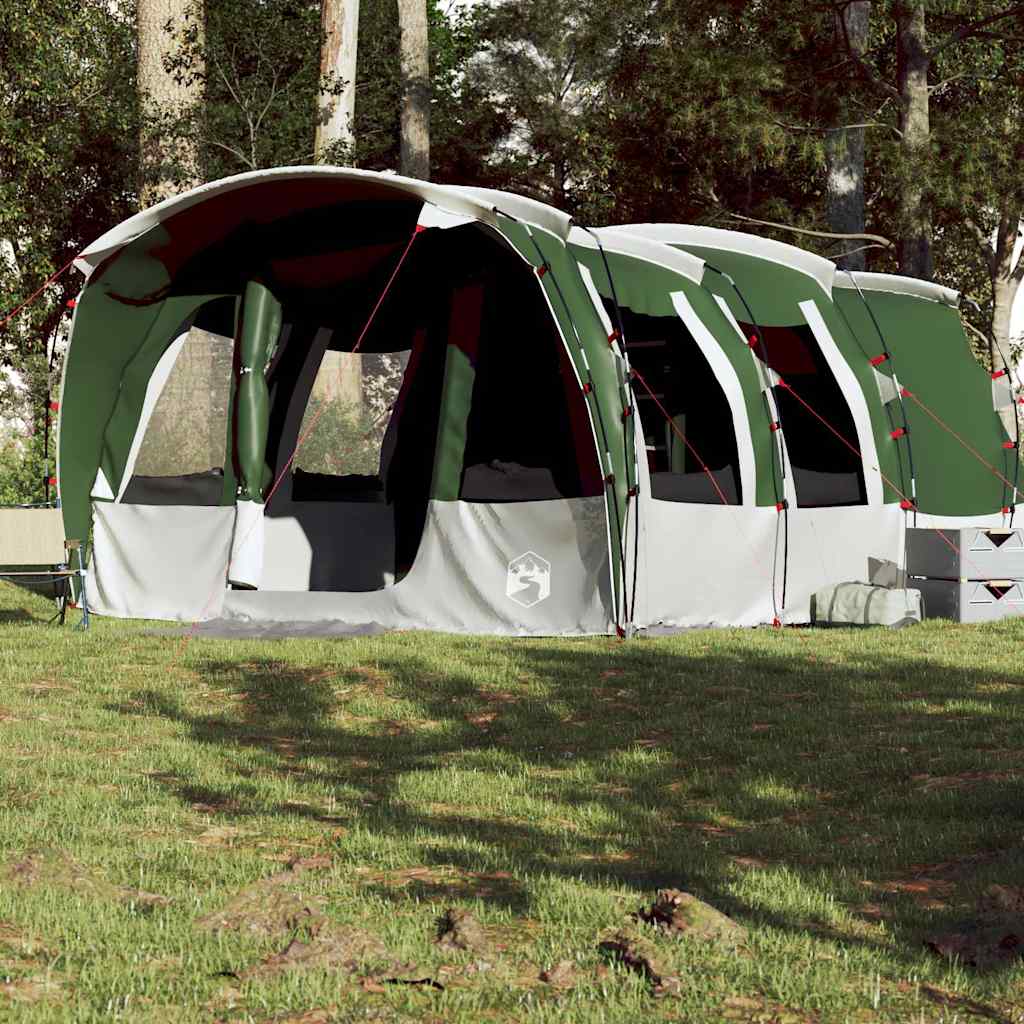Tente familiale tunnel 8 personnes vert imperméable Tentes vidaXL