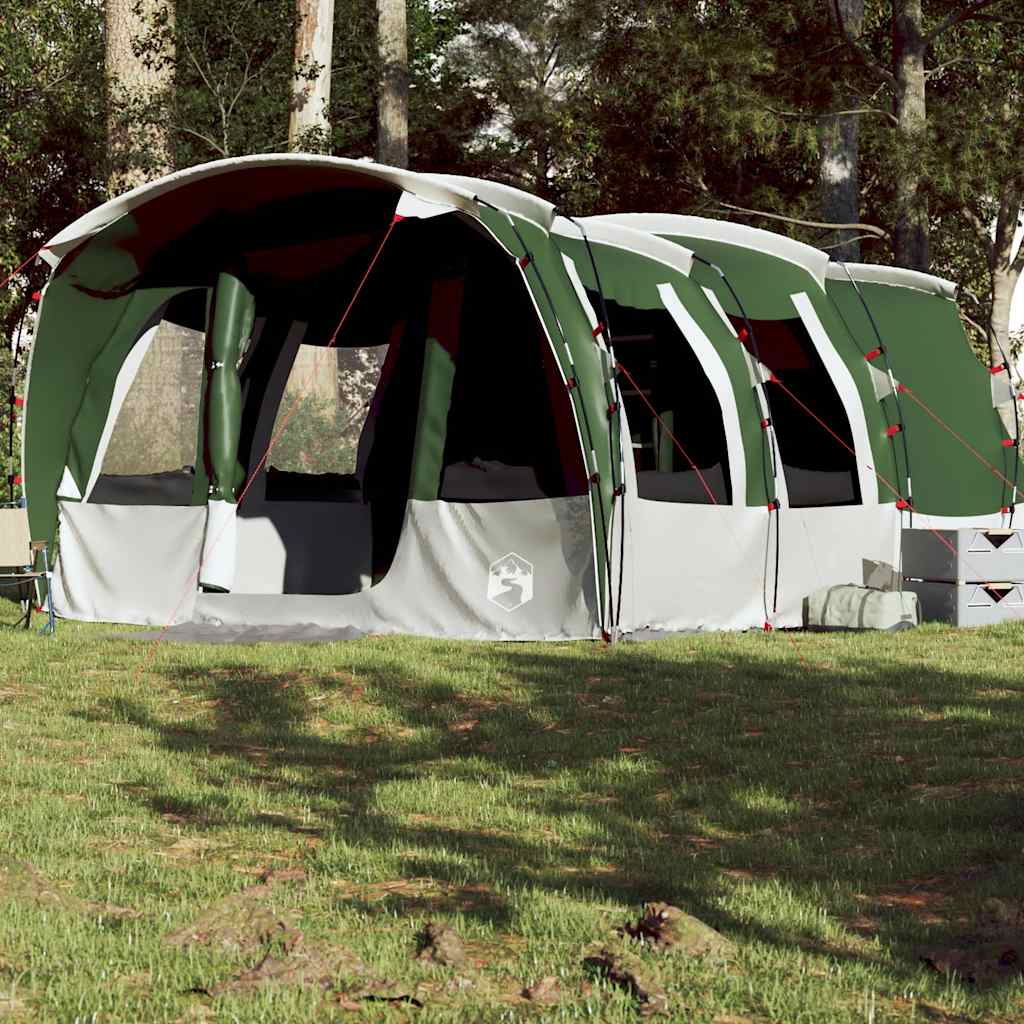 Tente familiale tunnel 8 personnes vert imperméable Tentes vidaXL