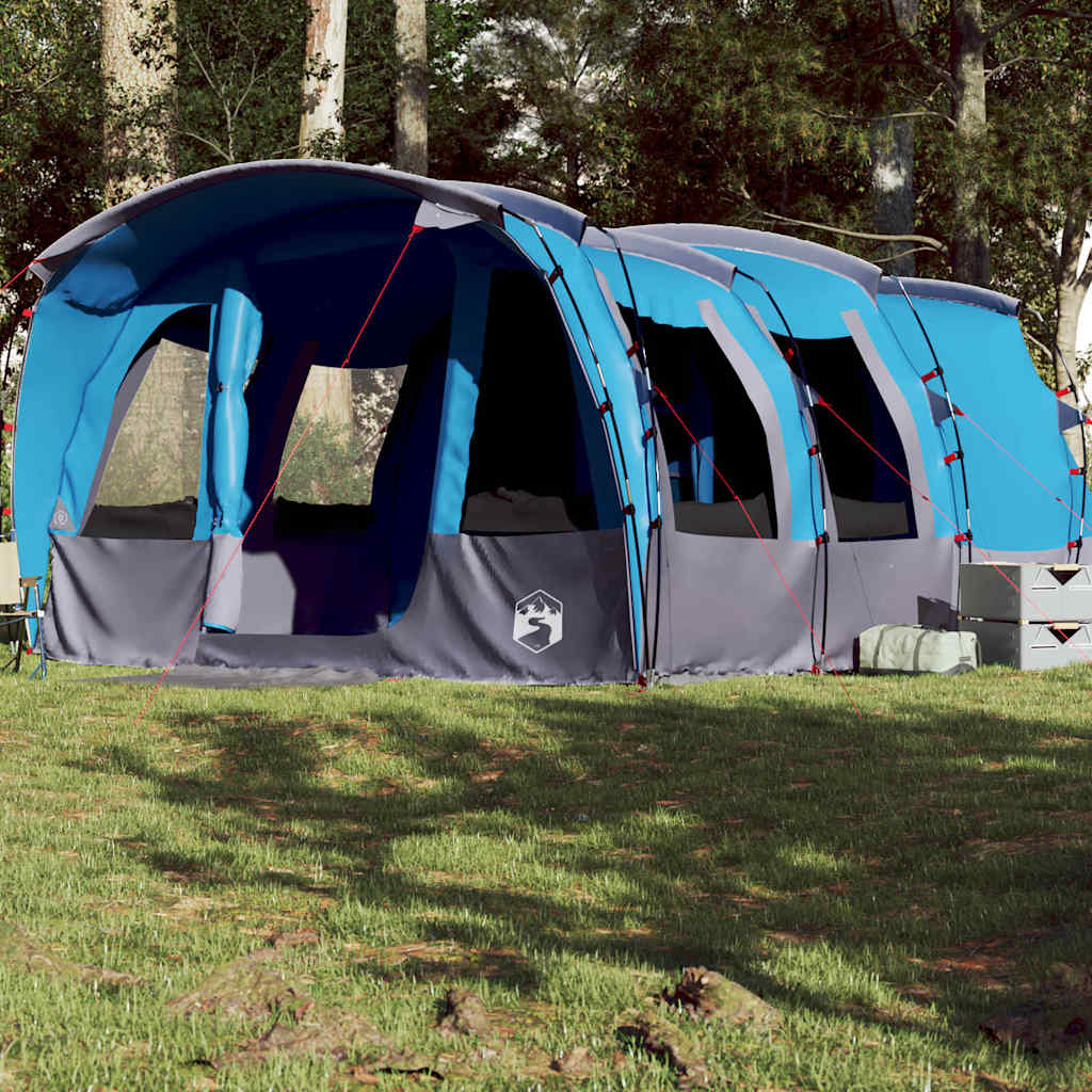 Tente familiale tunnel 8 personnes bleu imperméable Tentes vidaXL