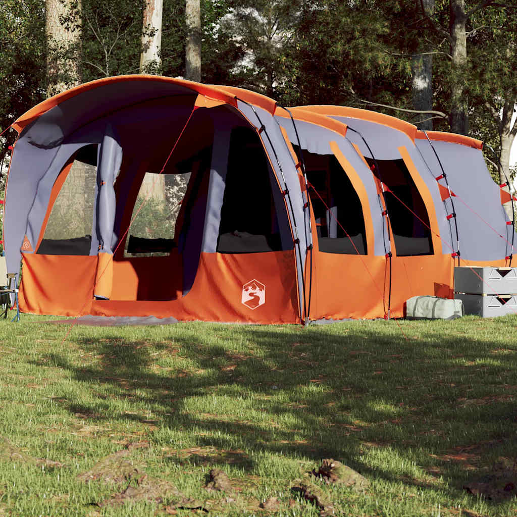 Tente familiale tunnel 8 personnes gris imperméable Tentes vidaXL