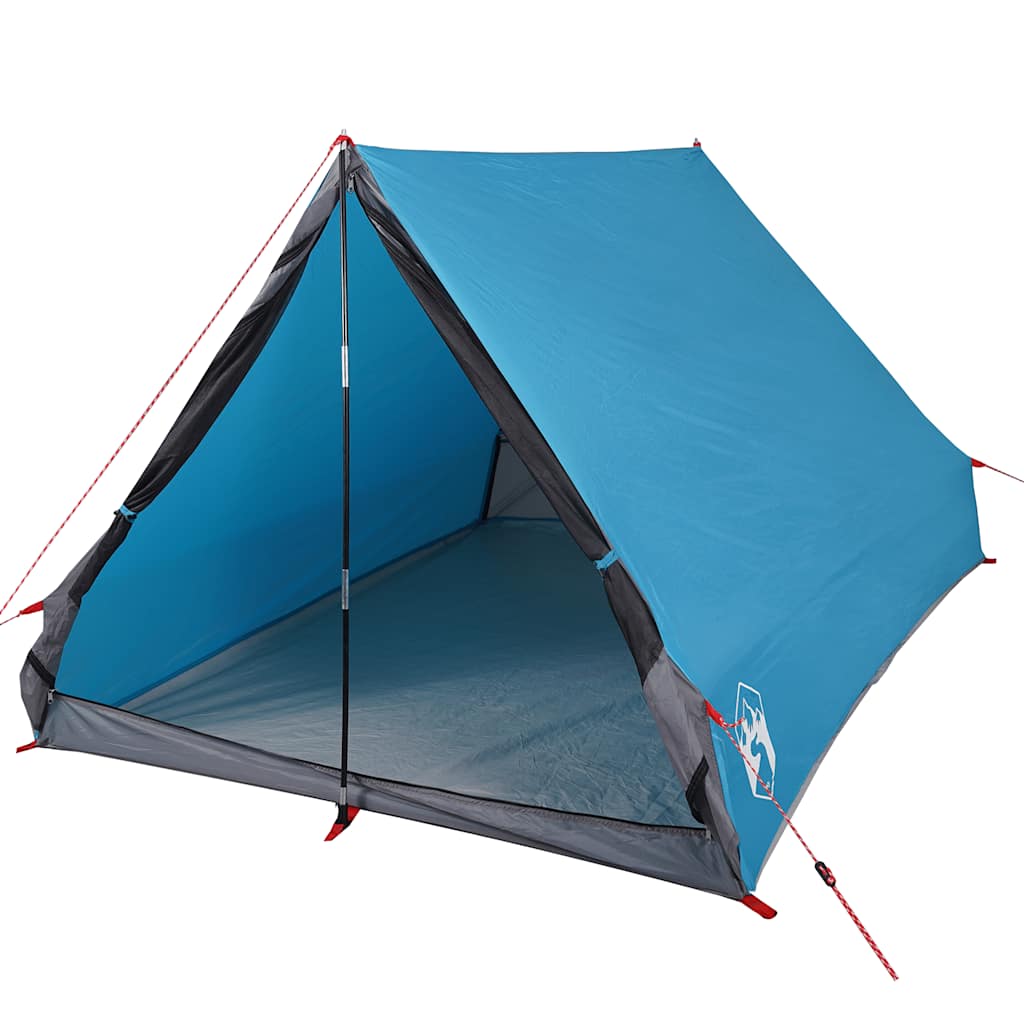 Tente de camping en forme de A 2 personnes bleu imperméable Tentes vidaXL