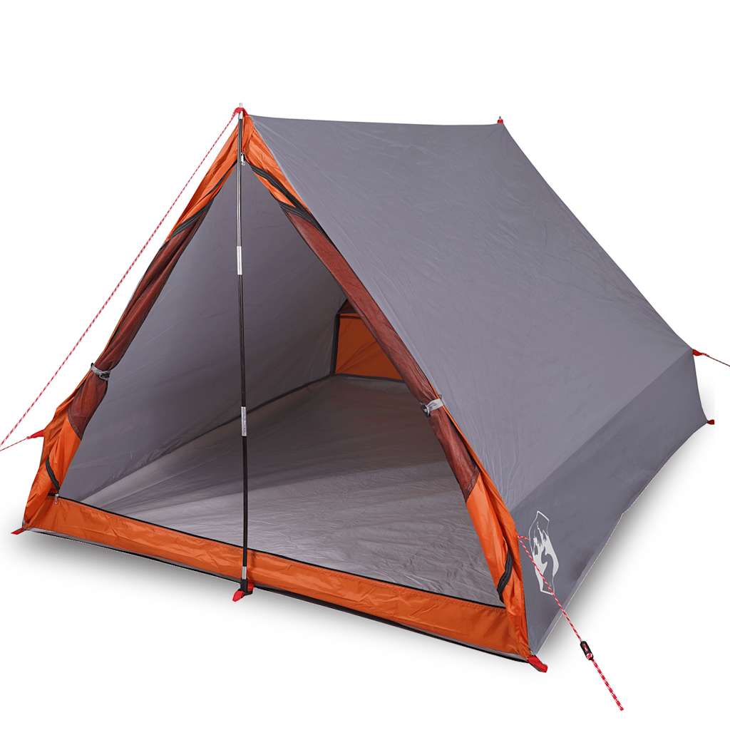 Tente de camping en forme de A 2 personnes gris imperméable Tentes vidaXL
