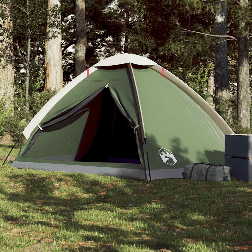 Tente de camping à dôme 4 personnes vert imperméable Tentes vidaXL