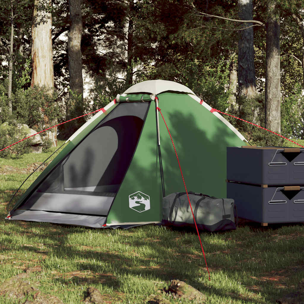 Tente de camping à dôme 2 personne vert imperméable Tentes vidaXL