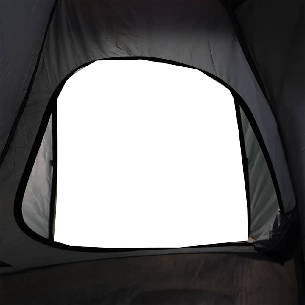 Tente de camping à dôme 2 personnes gris et orange imperméable Tentes vidaXL