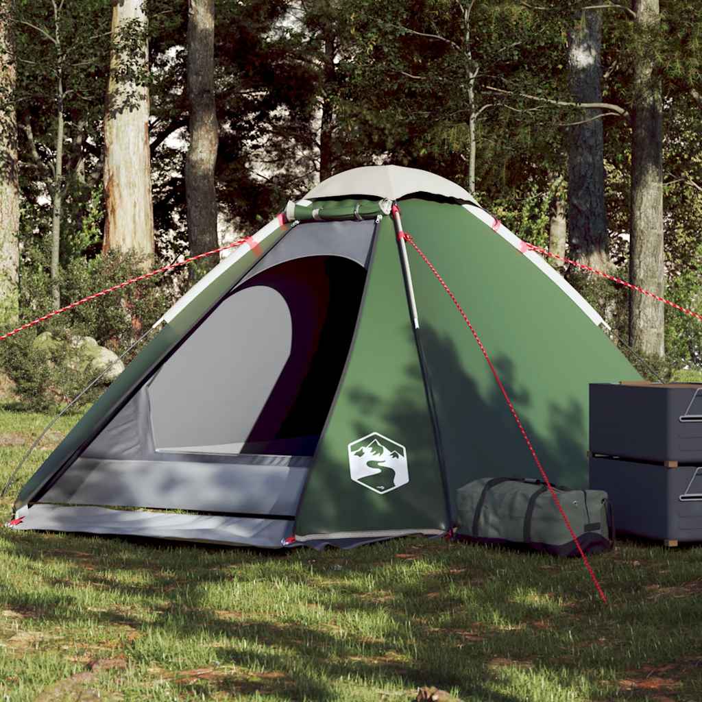 Tente de camping à dôme 4 personnes vert imperméable Tentes vidaXL
