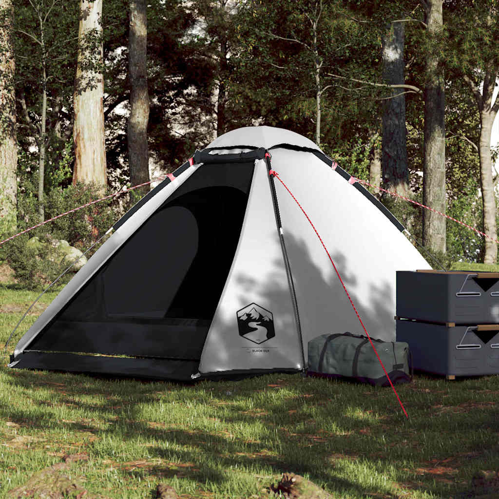 Tente de camping à dôme 4 personnes tissu occultant imperméable Tentes vidaXL