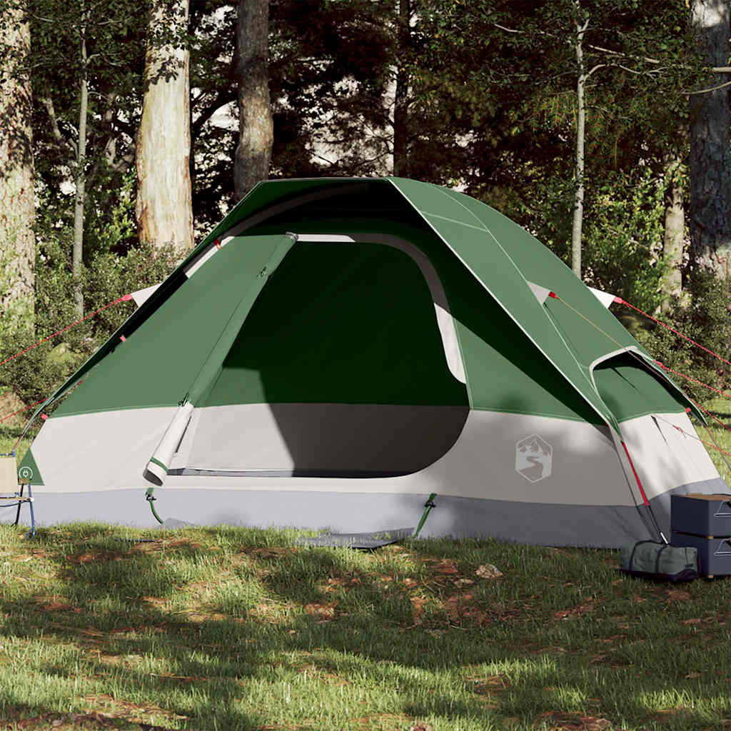 Tente de camping à dôme 2 personne vert imperméable Tentes vidaXL