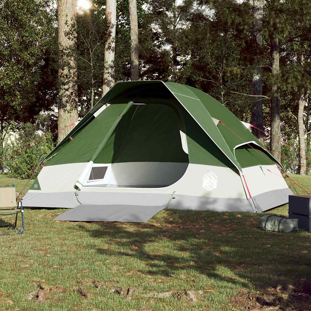 Tente de camping à dôme 4 personnes vert imperméable Tentes vidaXL