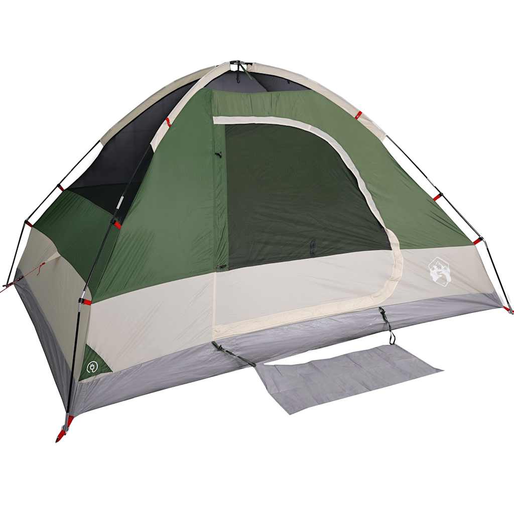 Tente de camping à dôme 4 personnes vert imperméable Tentes vidaXL