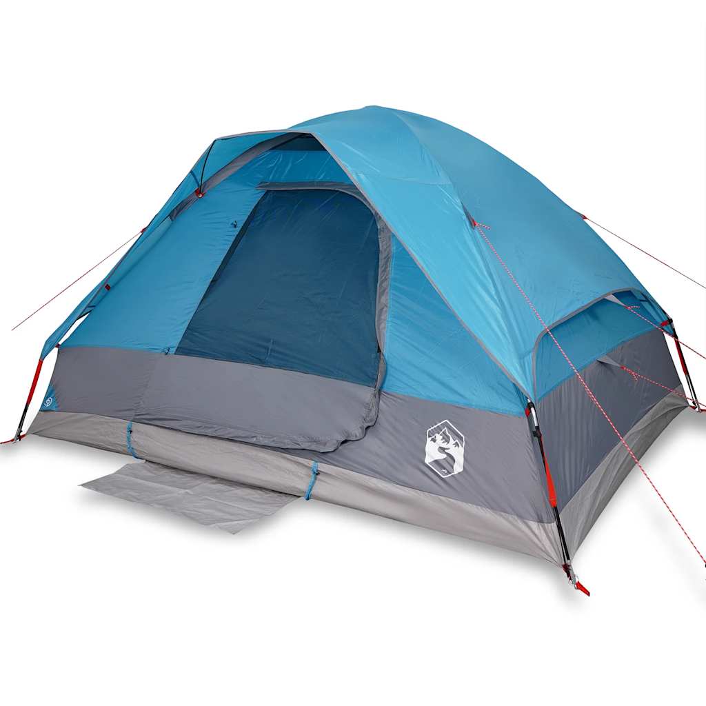 Tente de camping à dôme 4 personnes bleu imperméable Tentes vidaXL