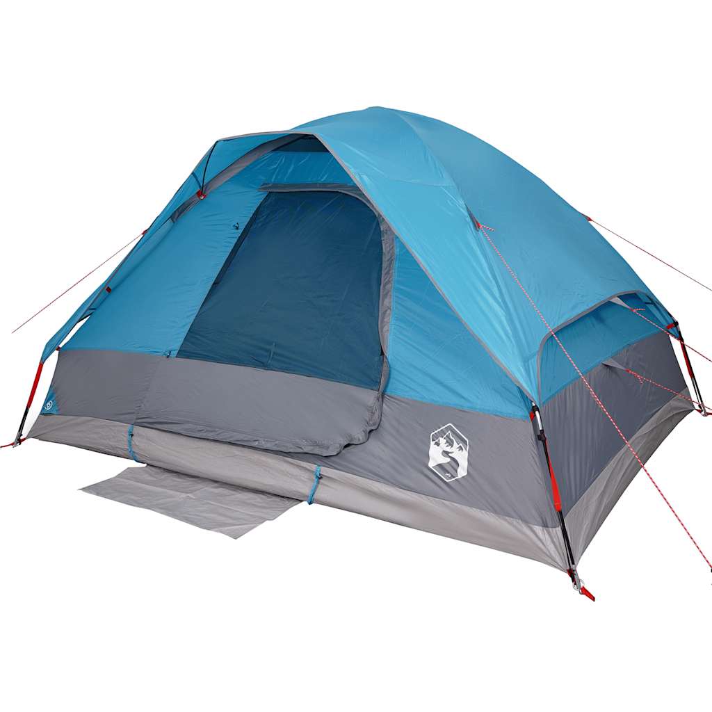 Tente de camping à dôme 4 personnes bleu imperméable Tentes vidaXL