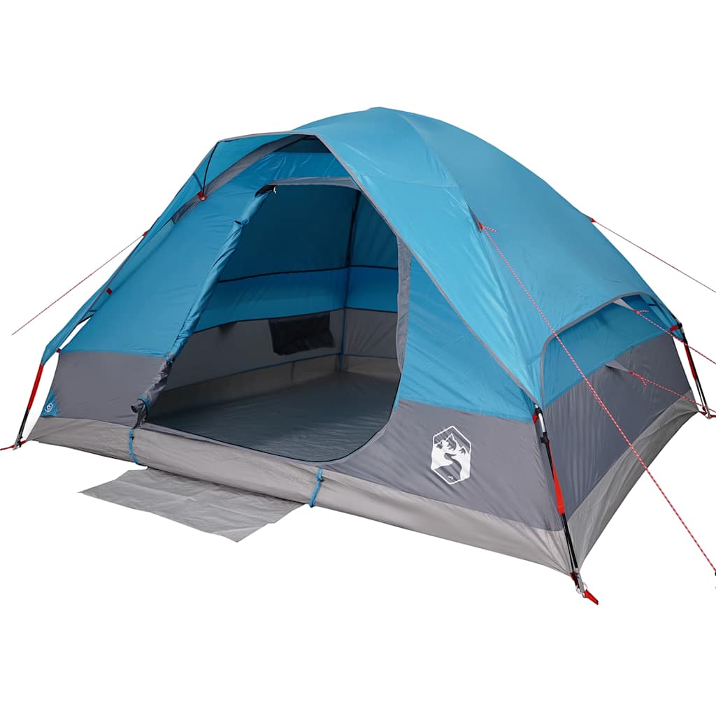 Tente de camping à dôme 4 personnes bleu imperméable Tentes vidaXL