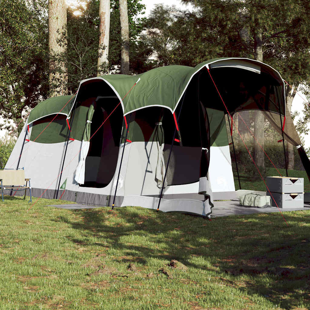 Tente familiale tunnel 8 personnes vert imperméable Tentes vidaXL