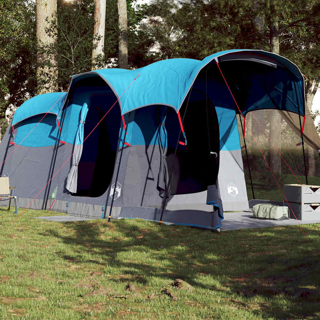 Tente familiale tunnel 8 personnes bleu imperméable Tentes vidaXL