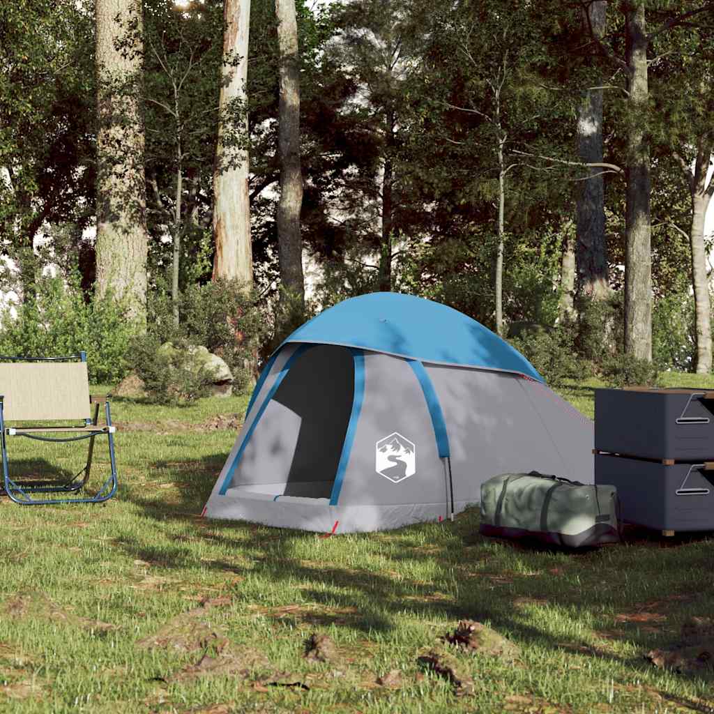 Tente de camping à dôme 1 personne bleu imperméable Tentes vidaXL