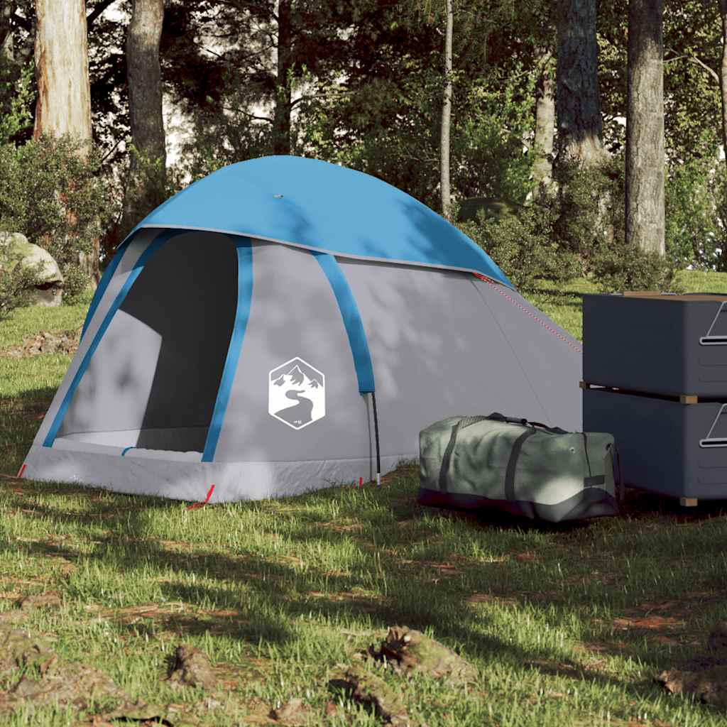 Tente de camping à dôme 1 personne bleu imperméable Tentes vidaXL