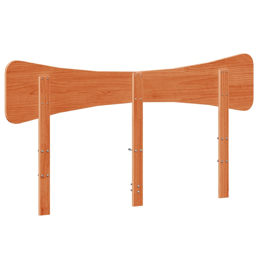 Tête de lit cire marron 140 cm bois massif de pin - XIOS
