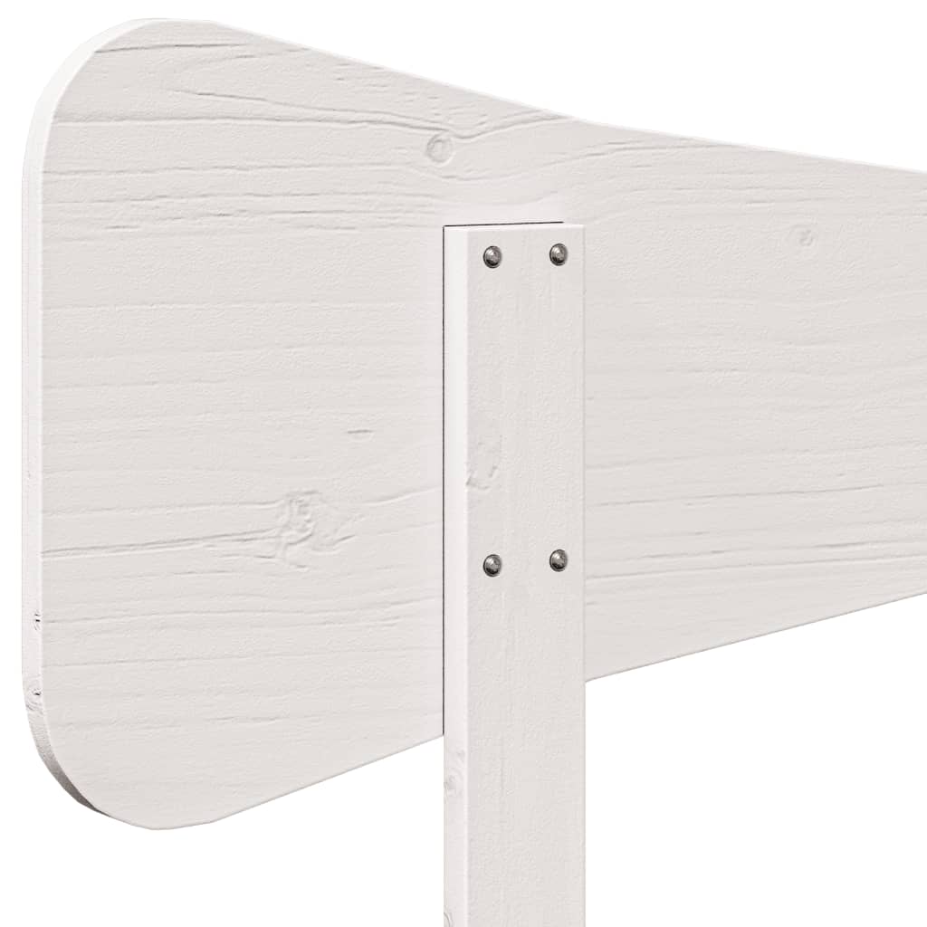 Tête de lit blanc 135 cm bois massif de pin - XIOS