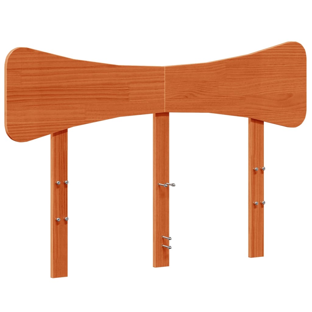 Tête de lit cire marron 135 cm bois massif de pin - XIOS
