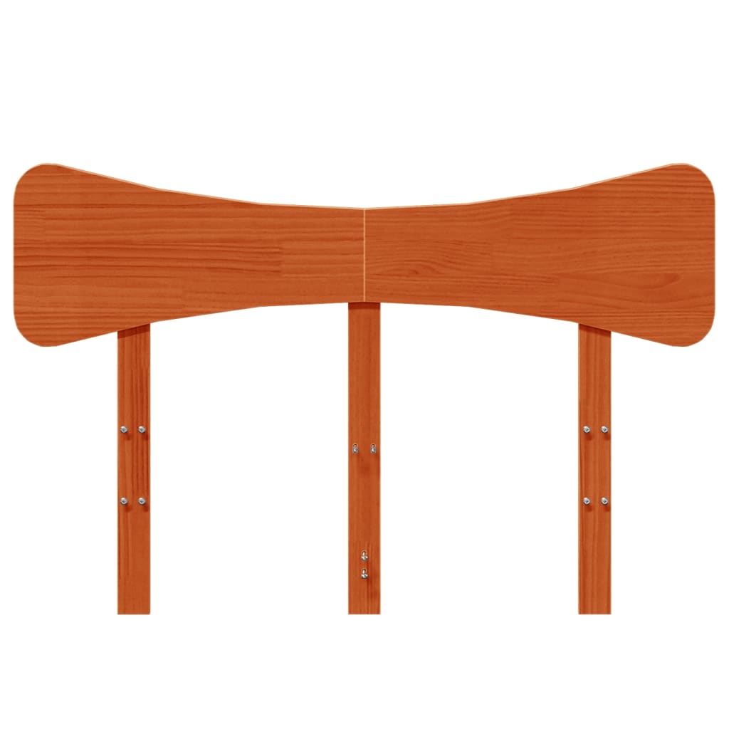 Tête de lit cire marron 120 cm bois massif de pin - XIOS