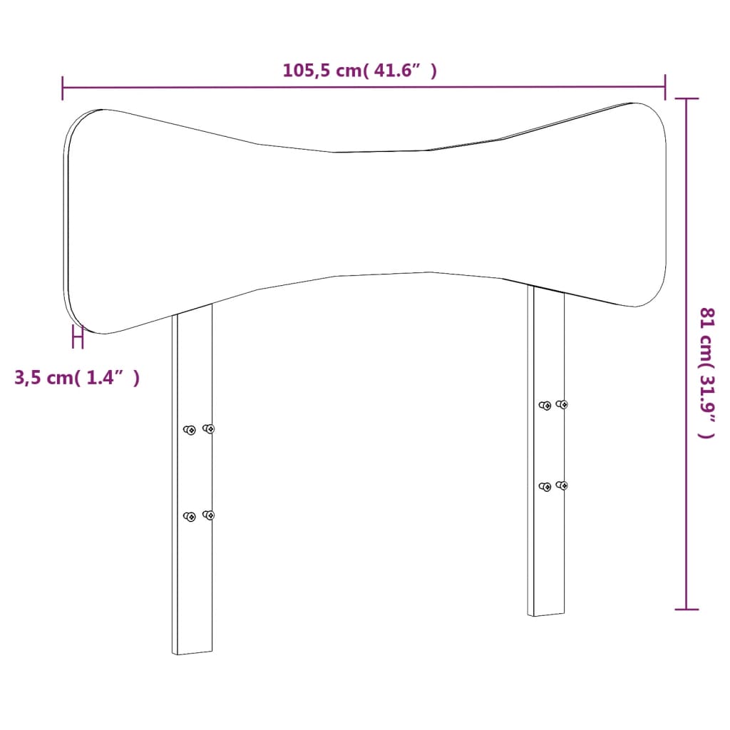 Tête de lit 100 cm bois massif de pin - XIOS