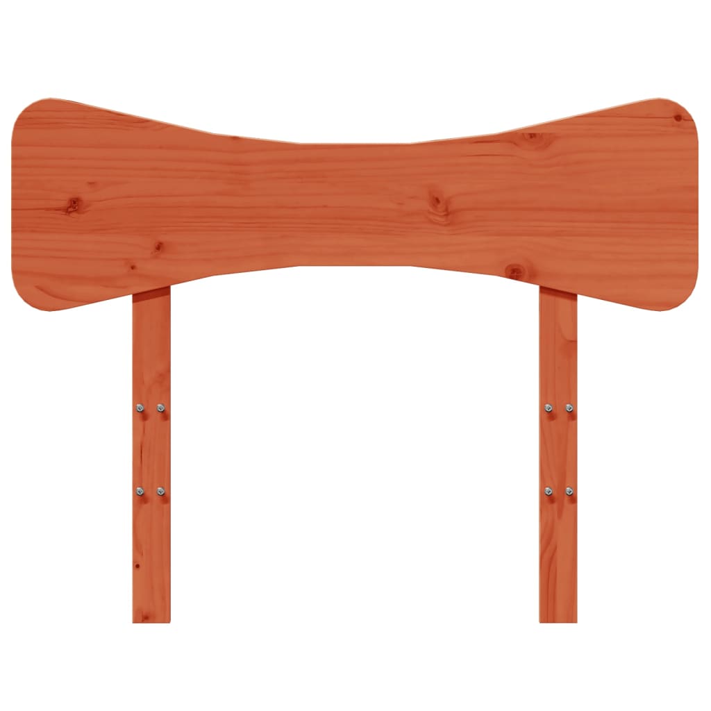 Tête de lit cire marron 100 cm bois massif de pin - XIOS