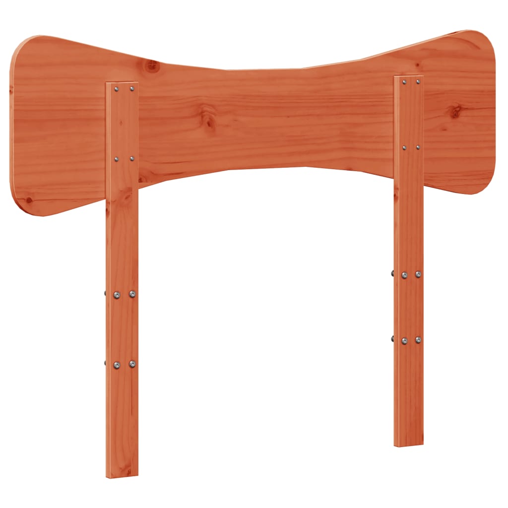 Tête de lit cire marron 100 cm bois massif de pin - XIOS