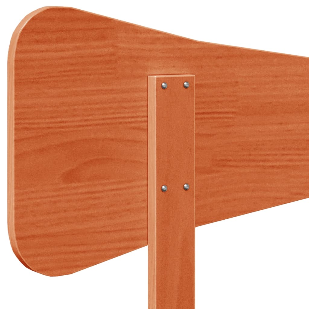 Tête de lit cire marron 100 cm bois massif de pin - XIOS