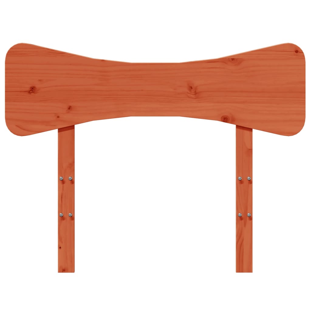 Tête de lit cire marron 90 cm bois massif de pin - XIOS