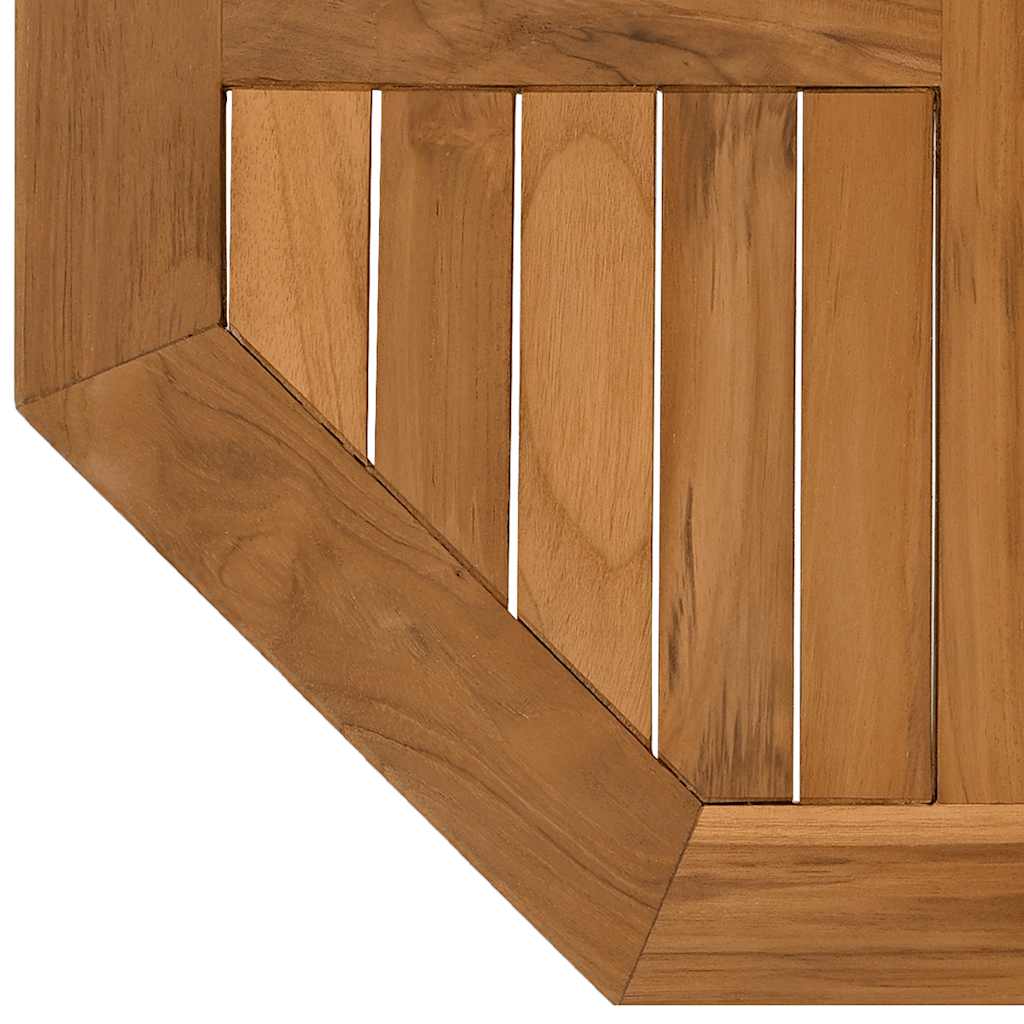 Dessus de table 60x60x2,5 cm octogonal bois de teck massif - XIOS