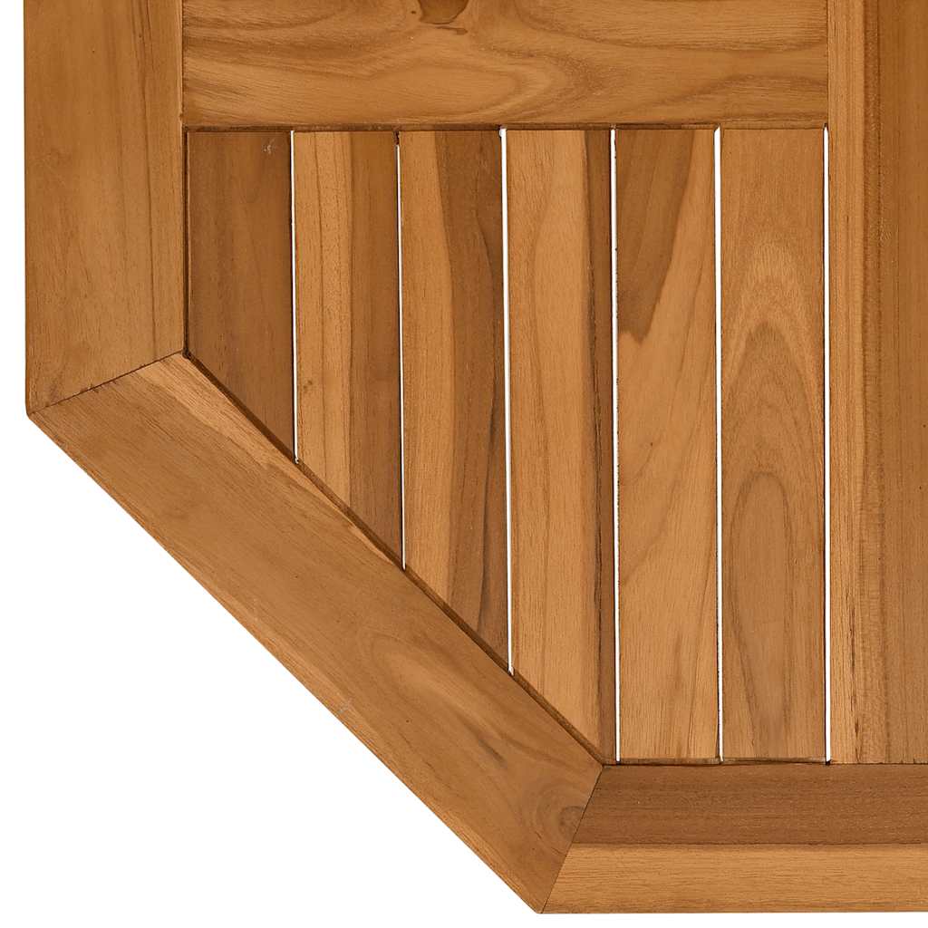 Dessus de table 70x70x2,5 cm octogonal bois de teck massif - XIOS