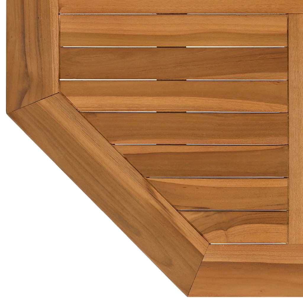 Dessus de table 80x80x2,5 cm octogonal bois de teck massif - XIOS