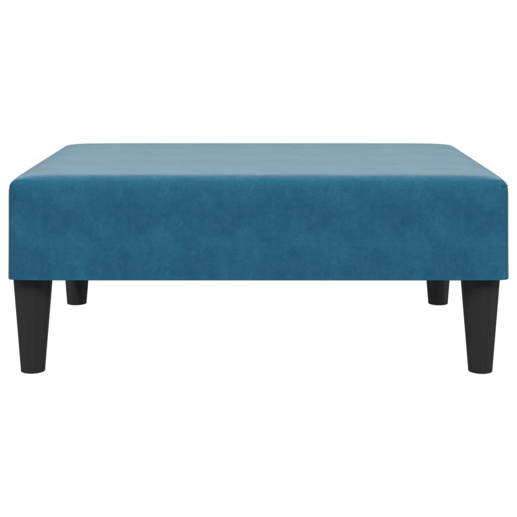 Ensemble de canapés 2 pcs avec coussins bleu velours - XIOS